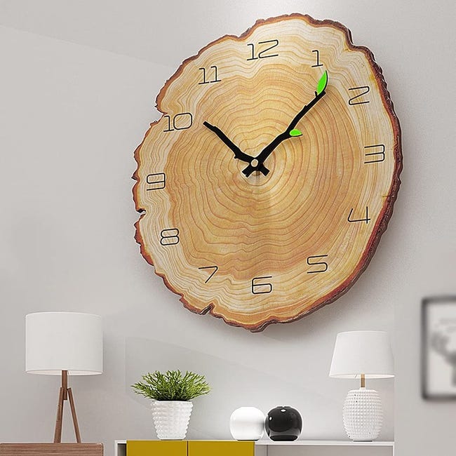 GravurZeile Orologio Da Parete In Legno Di Betulla, Skyline Londra, 30x30 Cm, Made In Germany