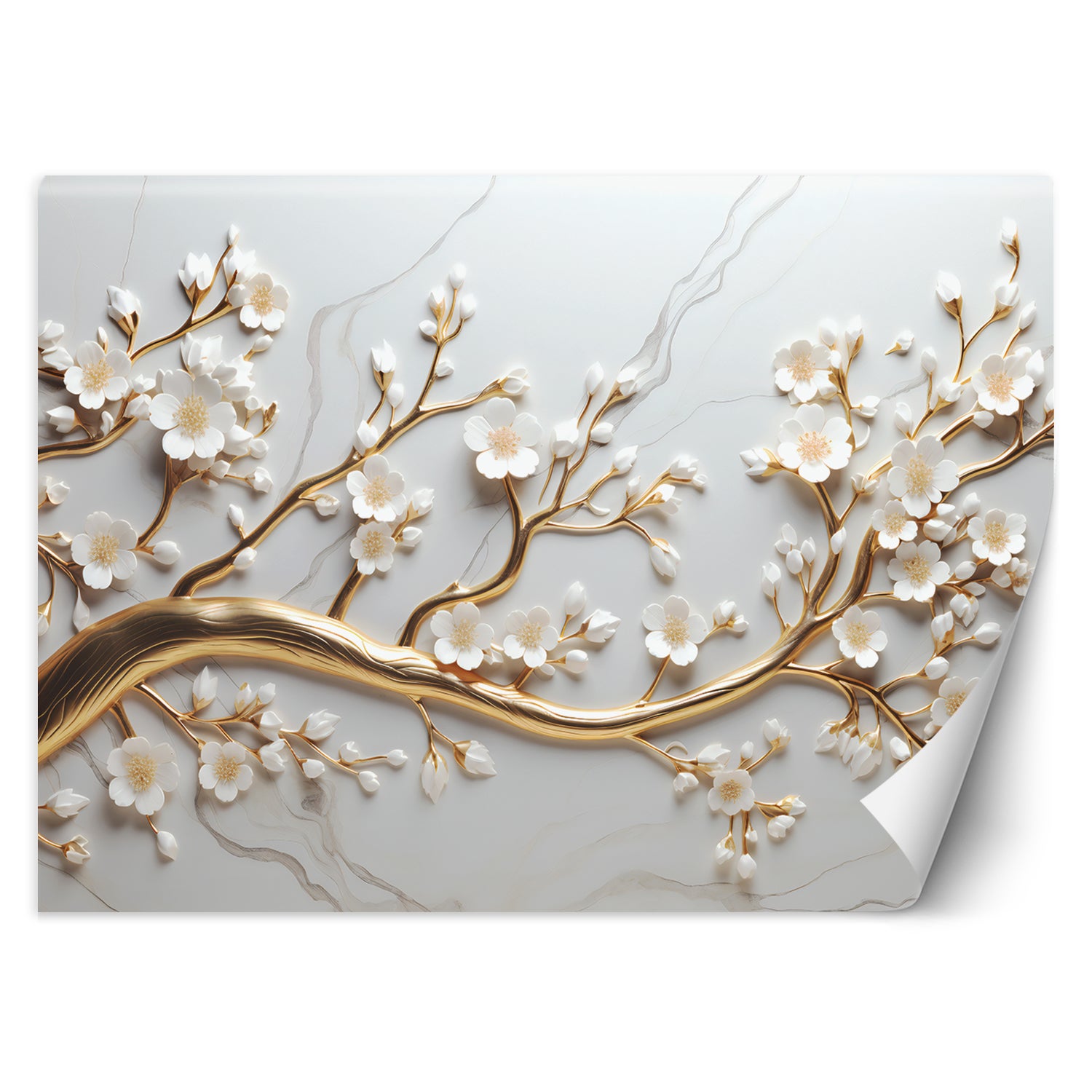 Fototapeta, Złote drzewo glamour 200x140