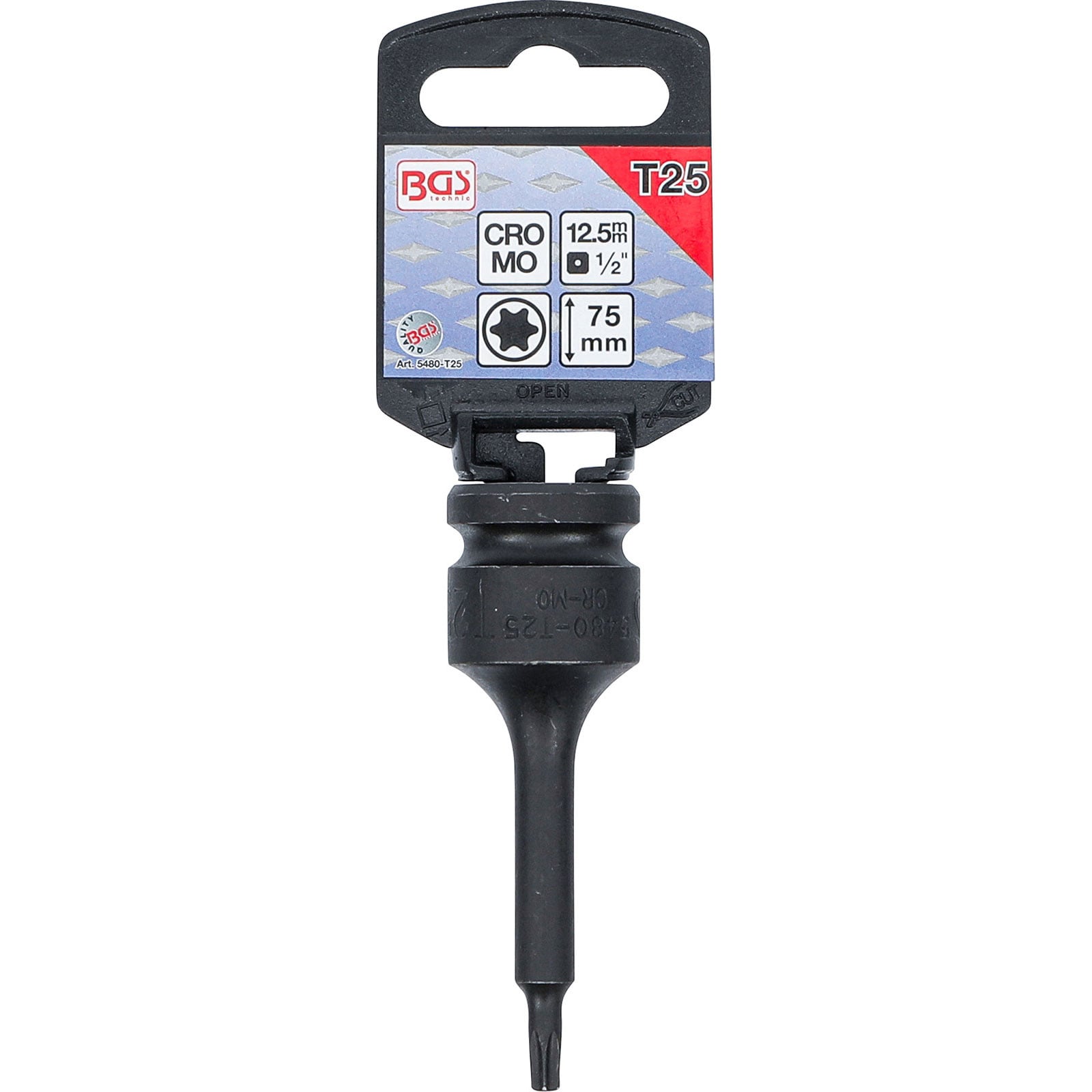 BGS Douille à embouts à choc | longueur 75 mm | 12,5 mm (1/2