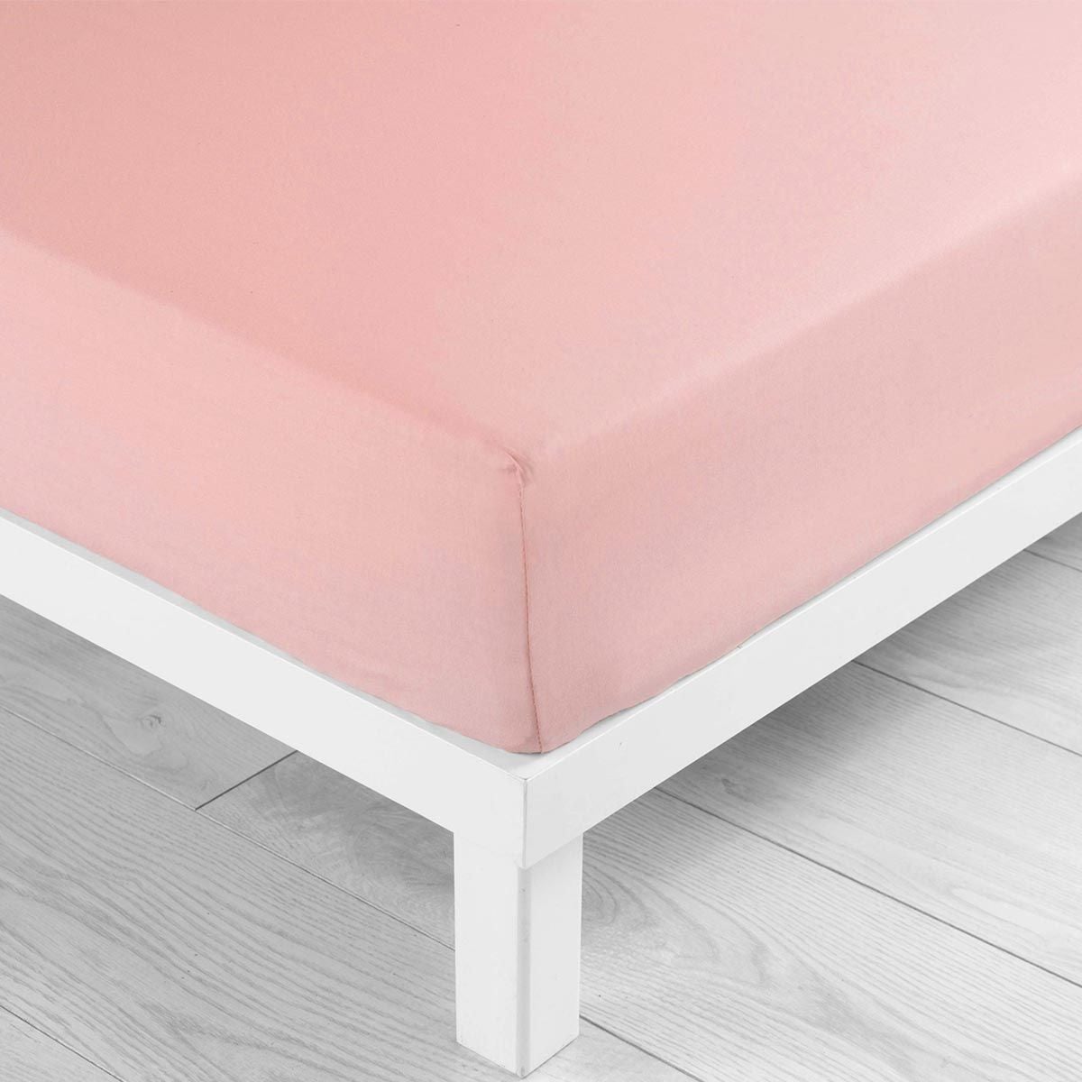 Drap housse Jersey - rose dragée 160 x 200 cm - 2