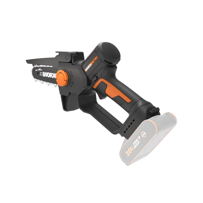 Motosega Potatore a Batteria WG325E.9 20V Brushless Solo Corpo Barra 12 cm - Worx Nitro - 2