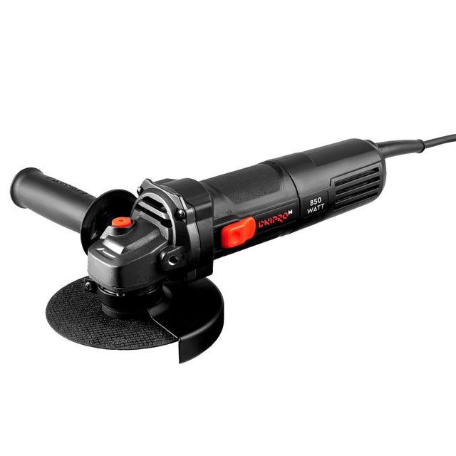 Amoladora Angular Dnipro-M 850W 125mm, 6 Velocidades, 4000-11000 RPM, para Metal, Piedra y Cerámica, Rosca M14, GS-100S