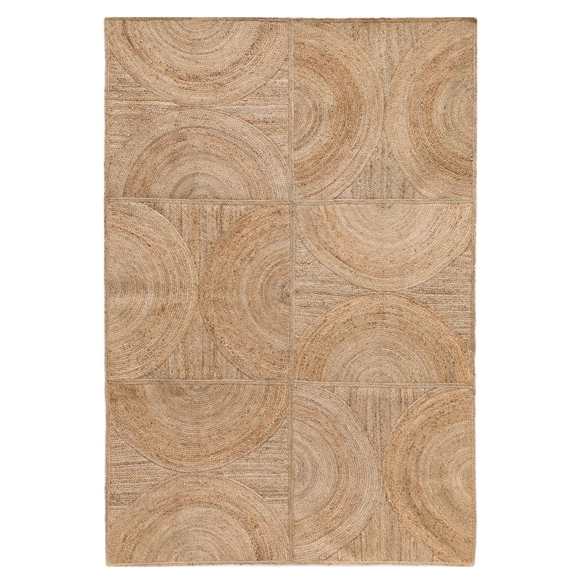 Alfombra 100% fibras naturales natural 230 cm x 170 cm