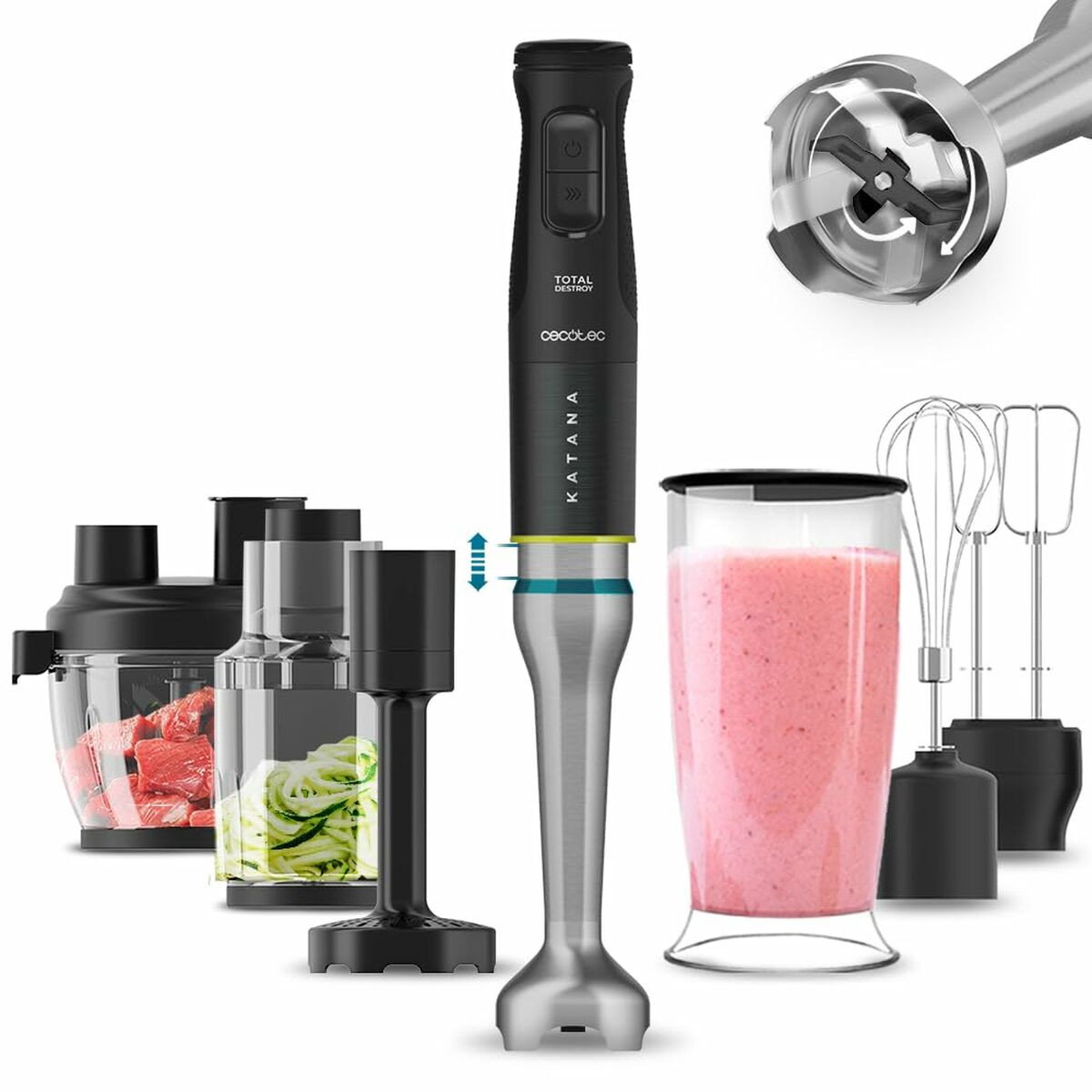 Blender ręczny Cecotec Katana 15 TotalDestroy 1500 W 21 prędkości