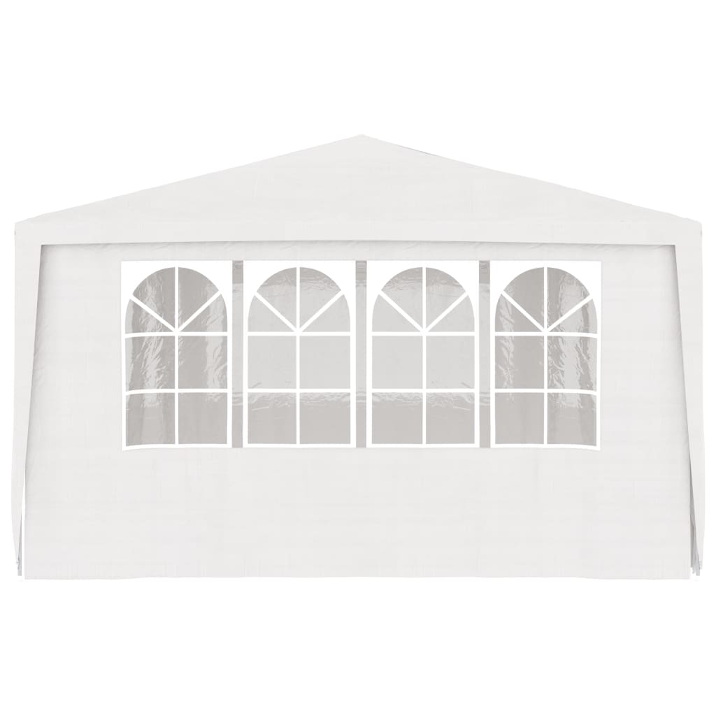 Tonnelle de jardin | Tente de réception et parois latérales 4x6 m Blanc 90 g/m² CFW63777 - 3