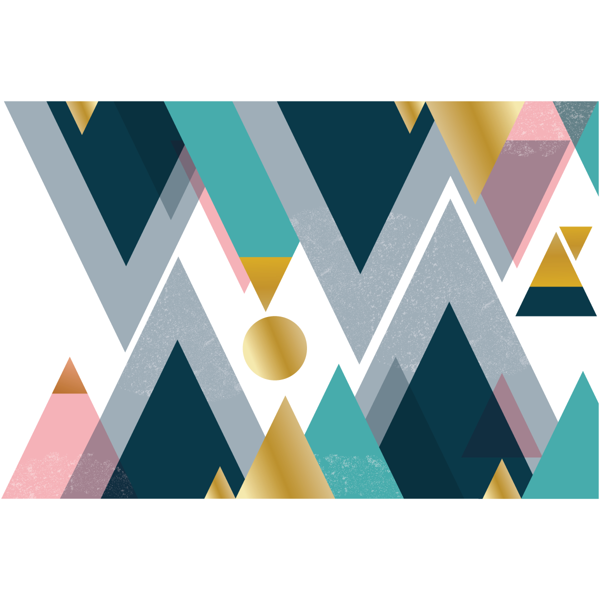 Adesivo montagna scandinavo tonga - Sticker adesivo - adesivi murali - 40x60cm - 2