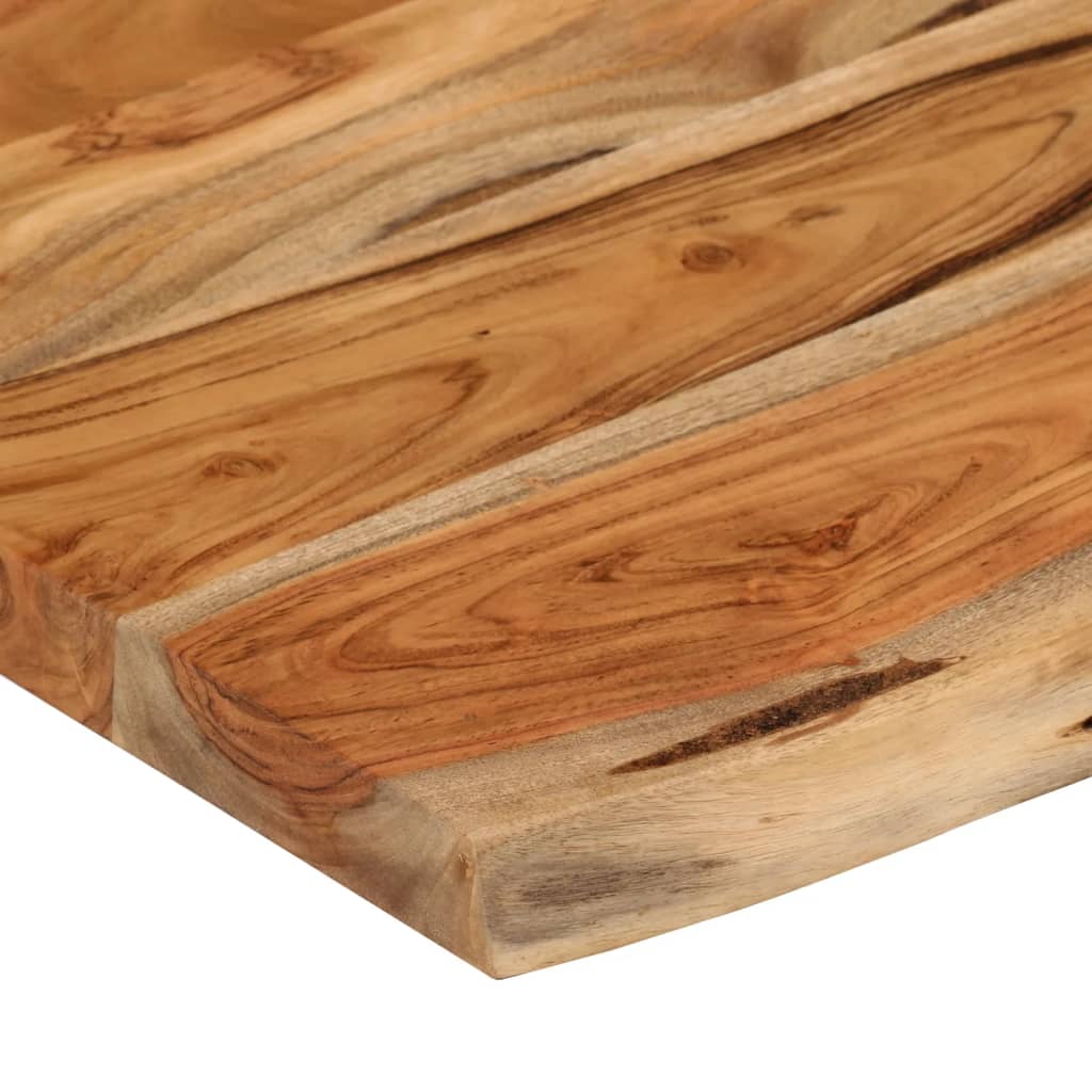 Étagère murale | Étagère flottante | Étagère suspendue rectangulaire massif acacia bordure assortie CFW686991 - 7