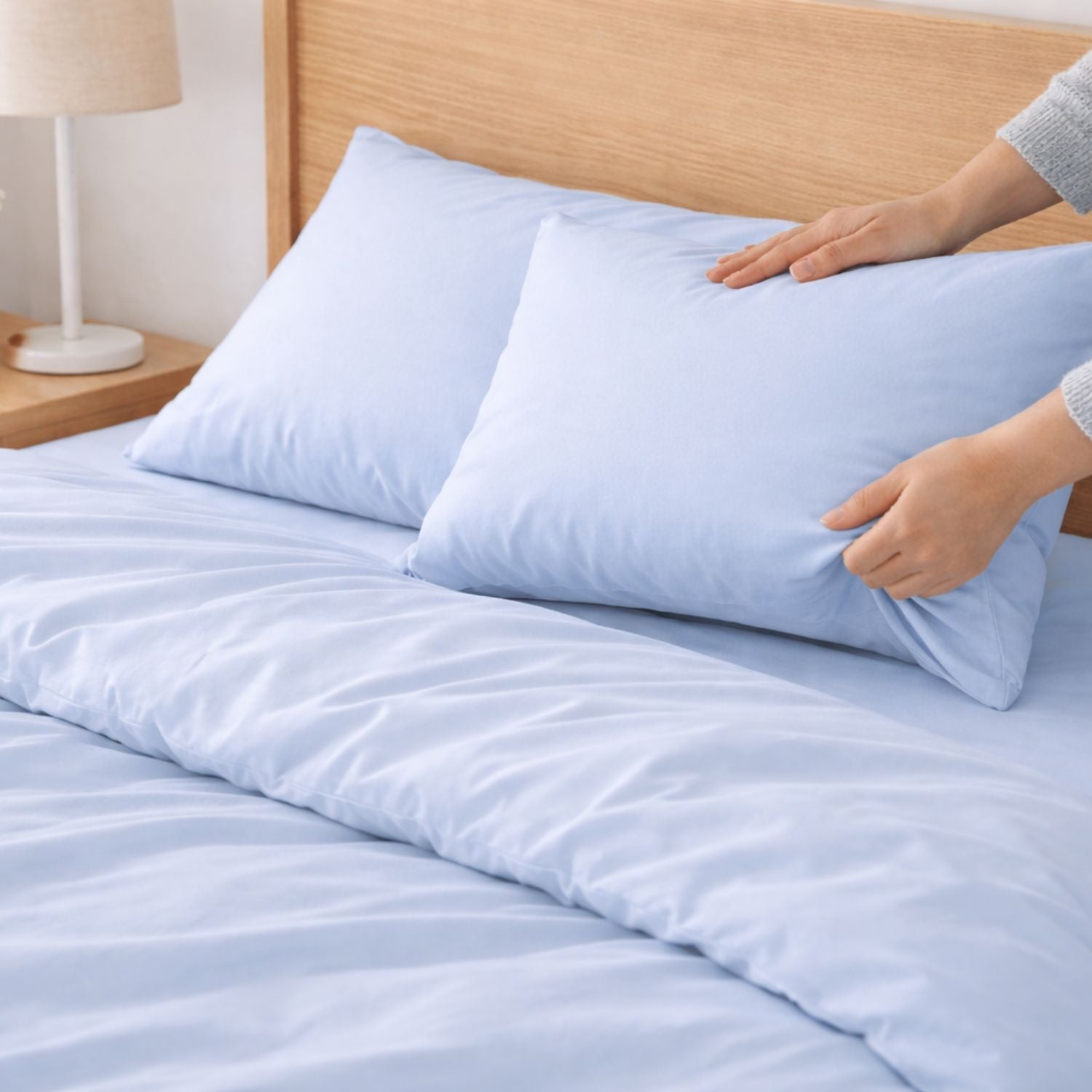 Funda Almohada Azul 150cm - 100% Algodón - Donegal Collections - 2