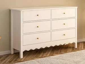 PASCAL MORABITO - Commode 6 Tiroirs - MDF Et Métal - Bleu Laqué Et Doré - KORASA De