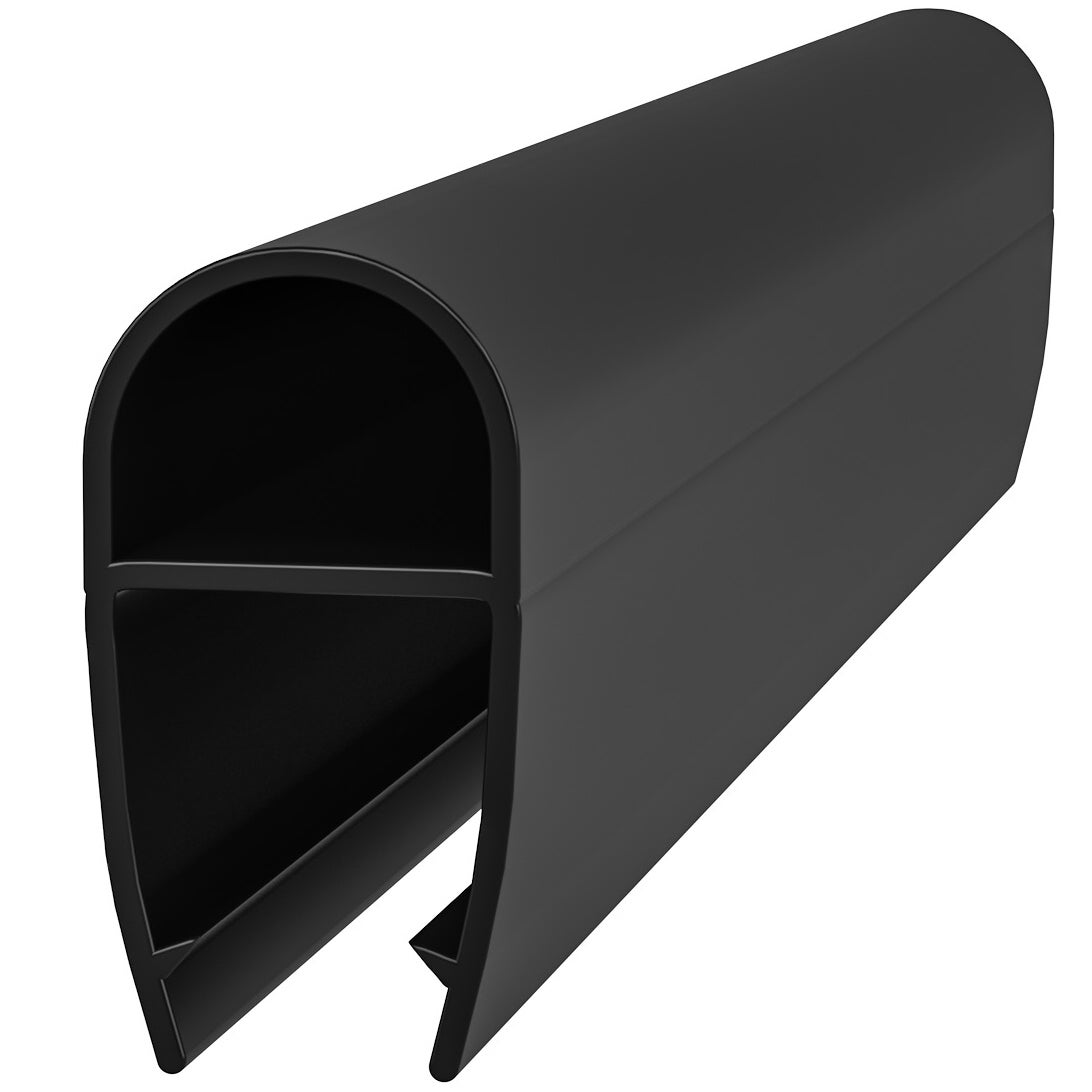 200 cm CZARNA USZCZELKA DO KABINY PRYSZNICOWEJ SZKŁA OD ŚCIANY PODŁOGI 4 5 6 mm - 200CM