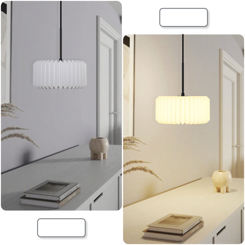 NETTLIFE Lampa wisząca do jadalni, lampa wisząca vintage, lampa wisząca do salonu, lampa do jadalni, 1 płomień, biała - 7