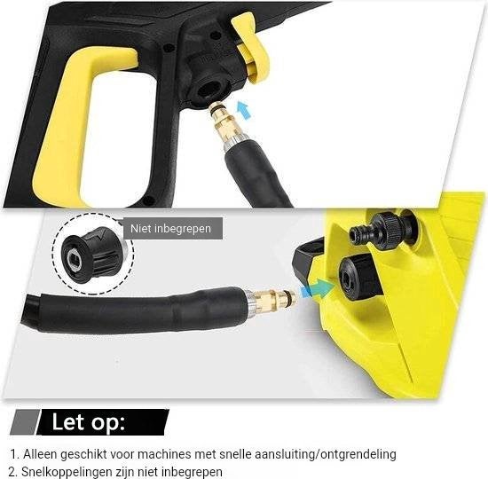 Remplacement du tuyau de nettoyant haute pression pour Kärcher K K2 K3 K4 K5 K6 K7 Série haute pression Nettoyer Click Click Connecteur rapide 10m - 5