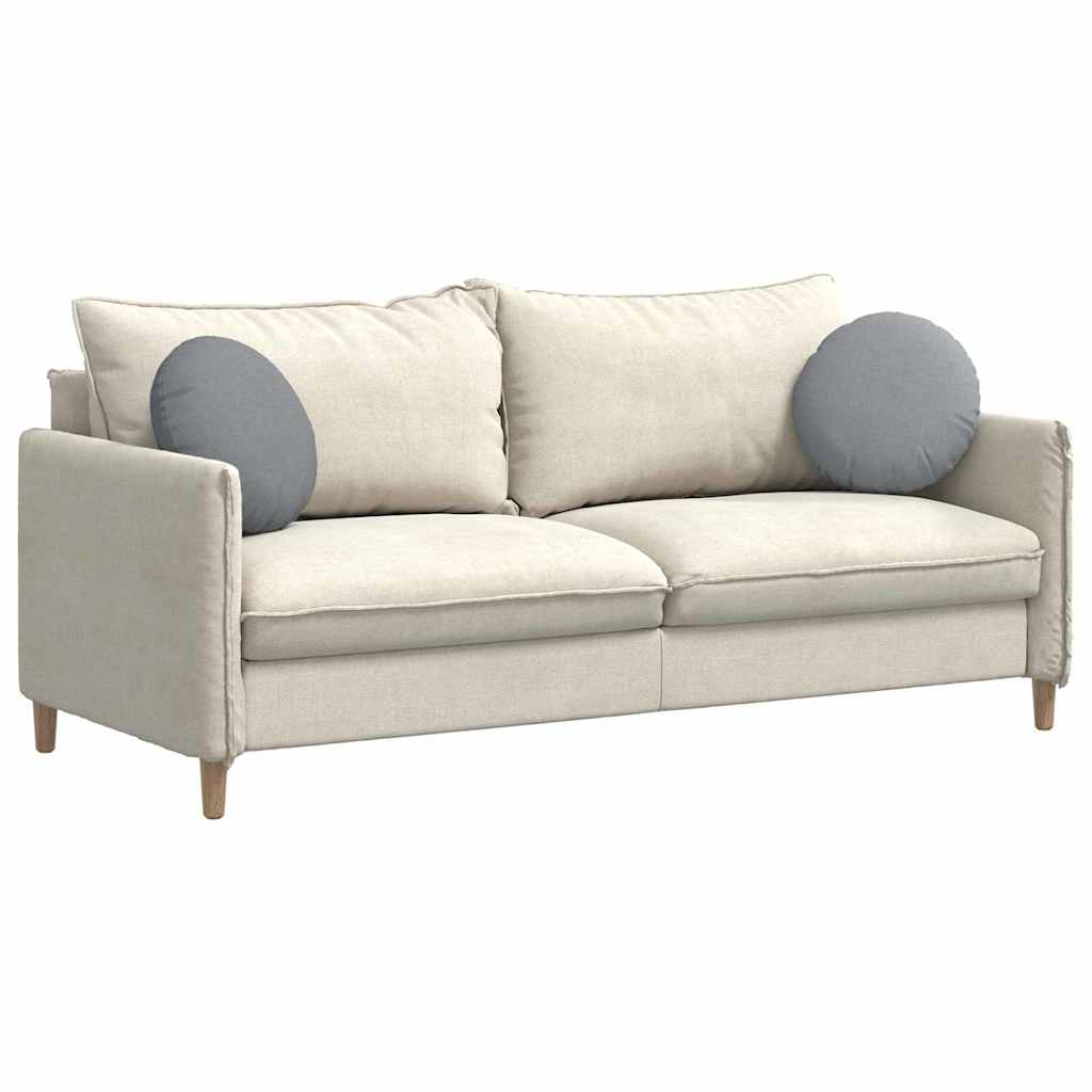 Cojines de asiento, 2 unidades, gris claro, Ø40 x 13 cm, tela - 3
