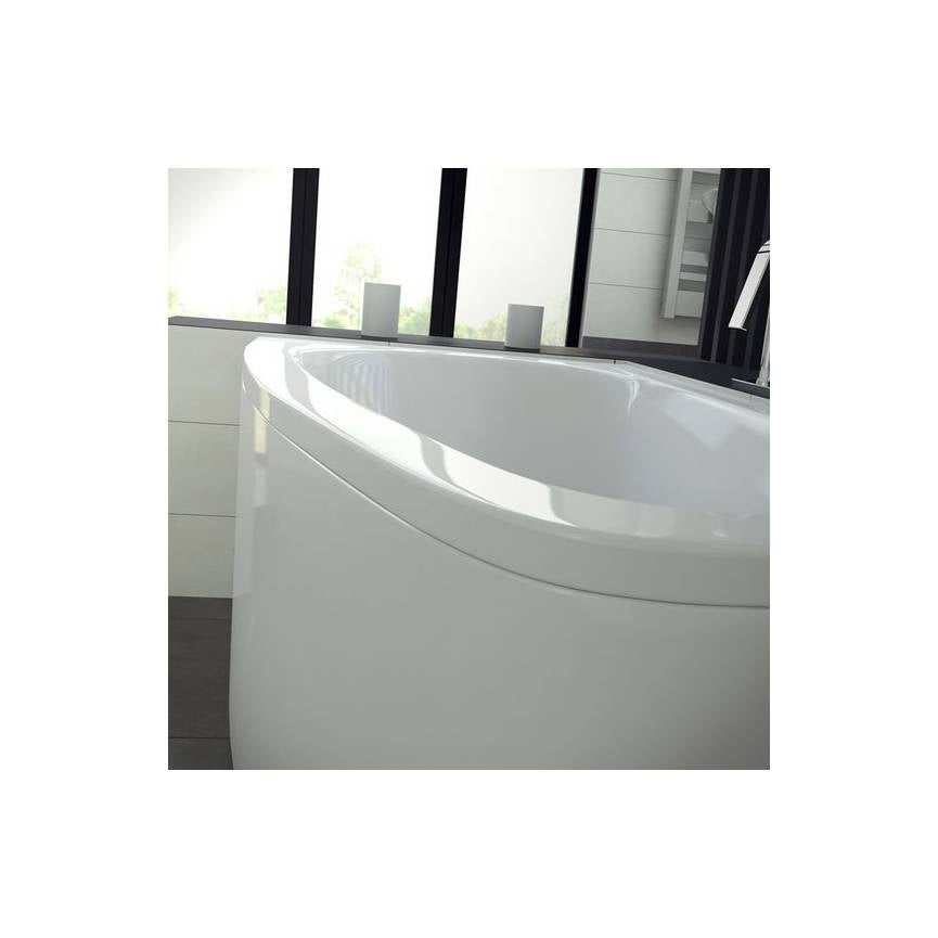 Baignoire d'angle asymétrique Luna 150 Cm Avec Tablier - Orientation: Droit - 3