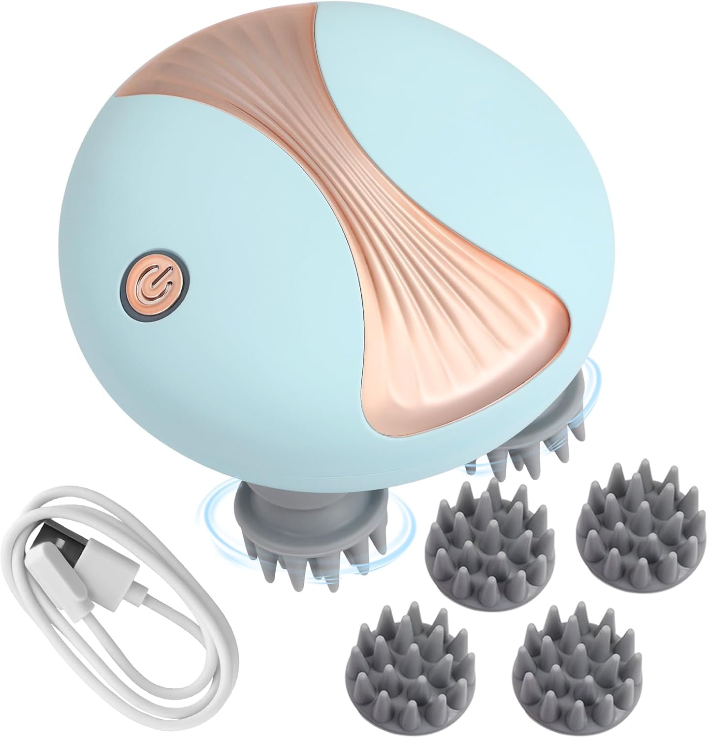 Masajeador eléctrico de cabeza, masajeador de cuero cabelludo,