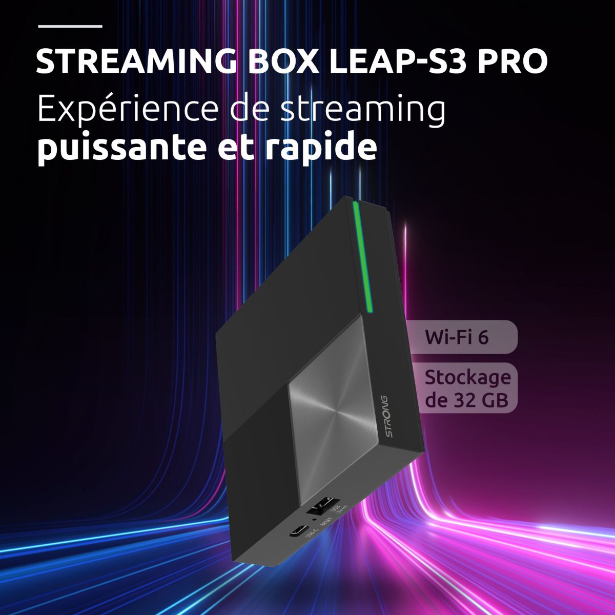 Strong LEAP-S3 PRO Google TV Box HDMI 4K Ultra HD Android Nero - 3