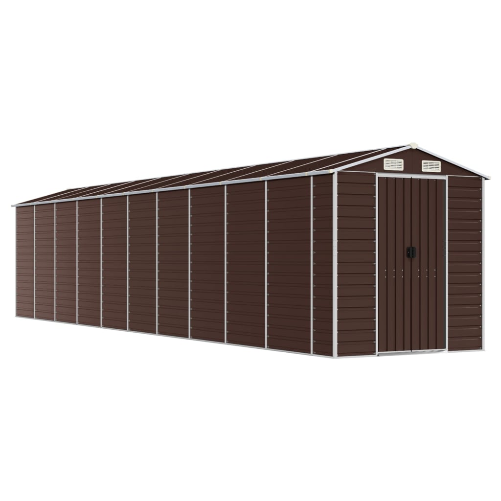 Maison Exclusive - Abri de jardin marron 191x895x198 cm acier galvanisé - 2