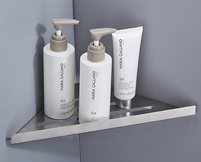 Mensola da bagno a parete Organizer senza perforazione accessori per la conservazione in metallo supporto per sapone supporto per dentifricio Set combinato per unà di stoccaggio del bagno 13 Mensola da bagno a parete Organizer senza perforazione accessori per la conservazione in metallo supporto per sapone supporto per dentifricio Set combinato per unà di stoccaggio del bagno 13