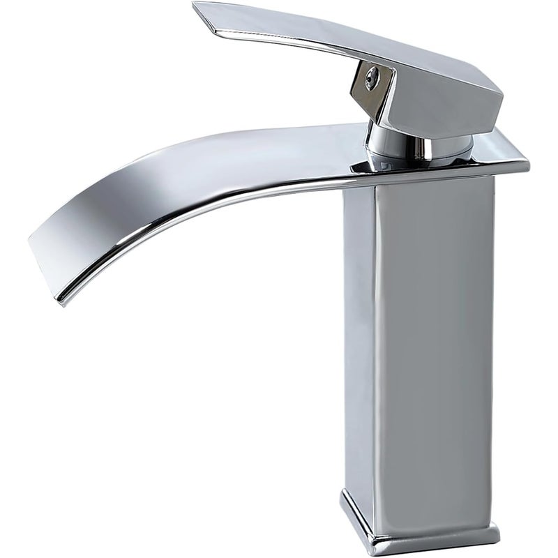 Bateria łazienkowa, ciepła i zimna woda, wysokość odpływu 107 mm, złączki chromowane G 3/8