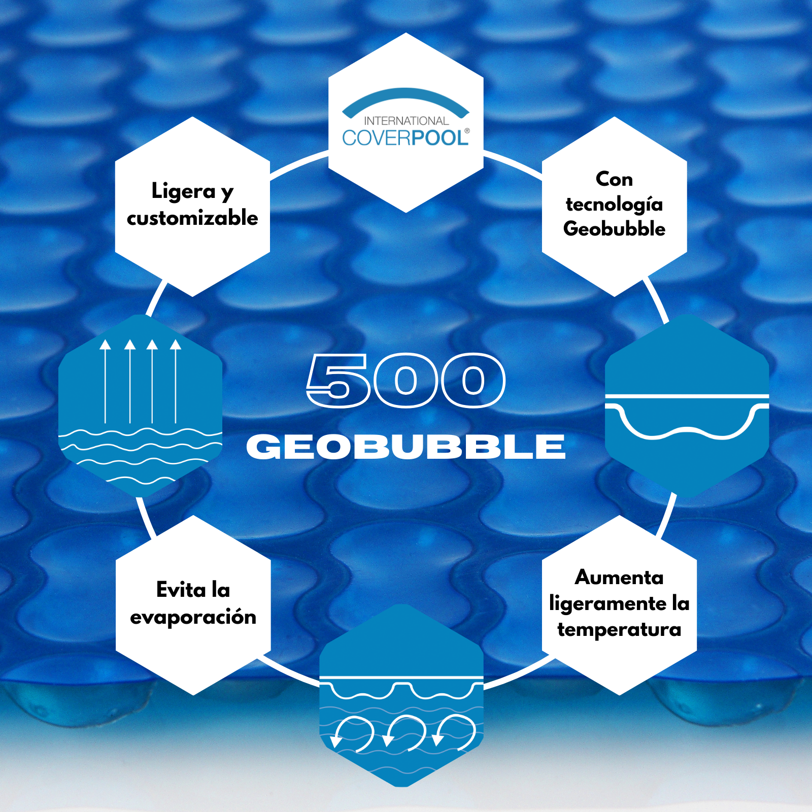 Bâche thermique 500 microns Geobubble de 8,5 x 2m sans renfort - 3
