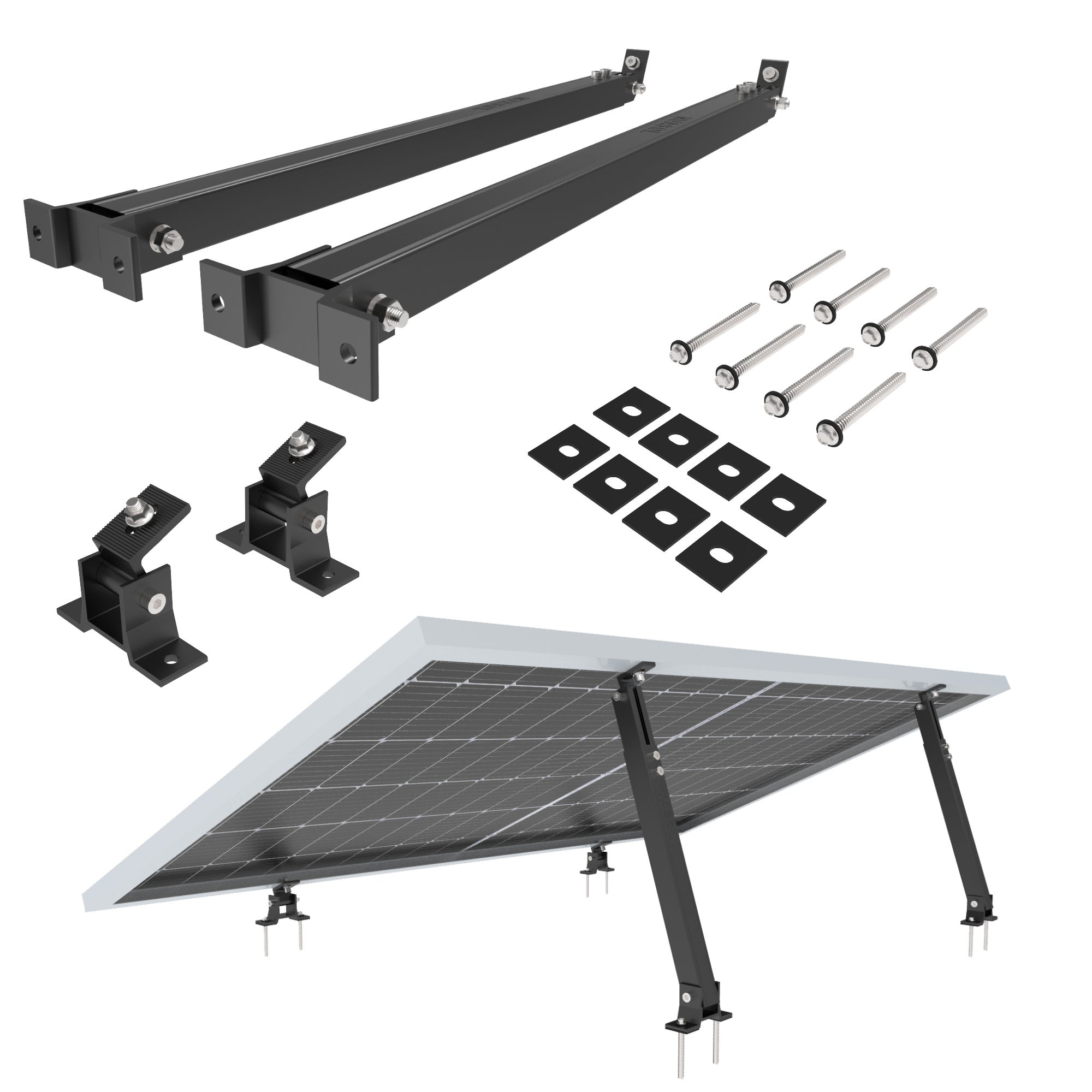 Panneau solaire 415W x 2 - Panneau solaire monocristallin d'E-POLAR