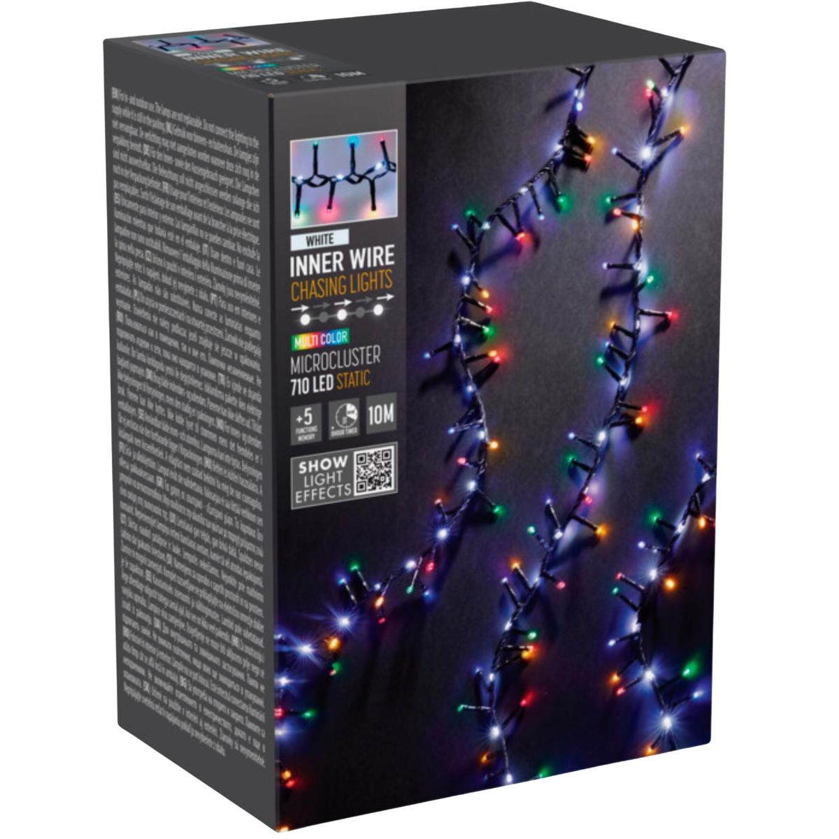 Lampki choinkowe łańcuch świetlny 710 Led multikolor