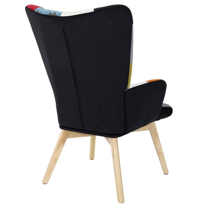Fauteuil - HOME DECO FACTORY - Helsinki - Patchwork - Multicolore - 7