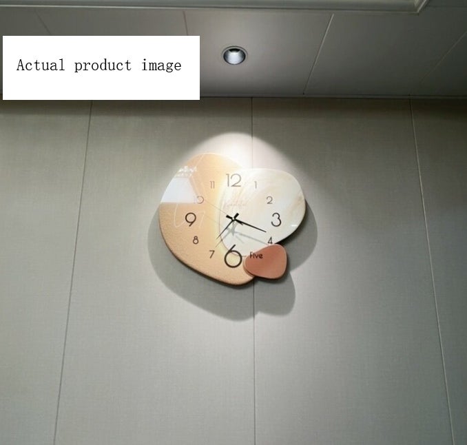 Horloge murale silencieuse et minimaliste moderne ZAEWRY - Mouvement à quartz, boîtier en bois, idéale pour la chambre, le salon ou le bureau, 40 cm - 4