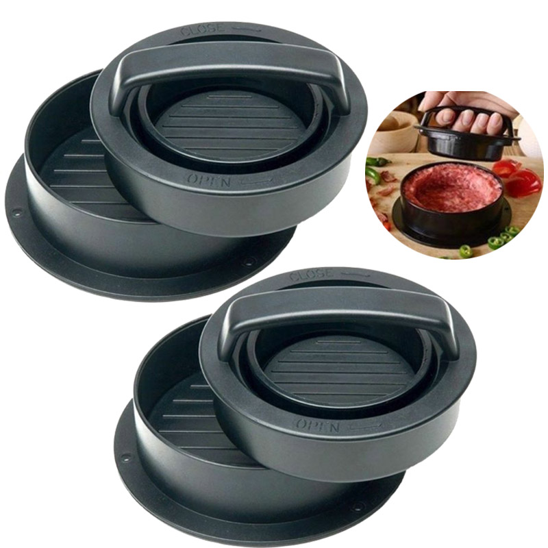 Ensemble De Presse à Hamburger, Viande, Bœuf, Fromage, Légumes, Pour Barbecue, Barbecue, épaisseur Réglable, Anti-adhésive Pour Hamburgers, Galettes