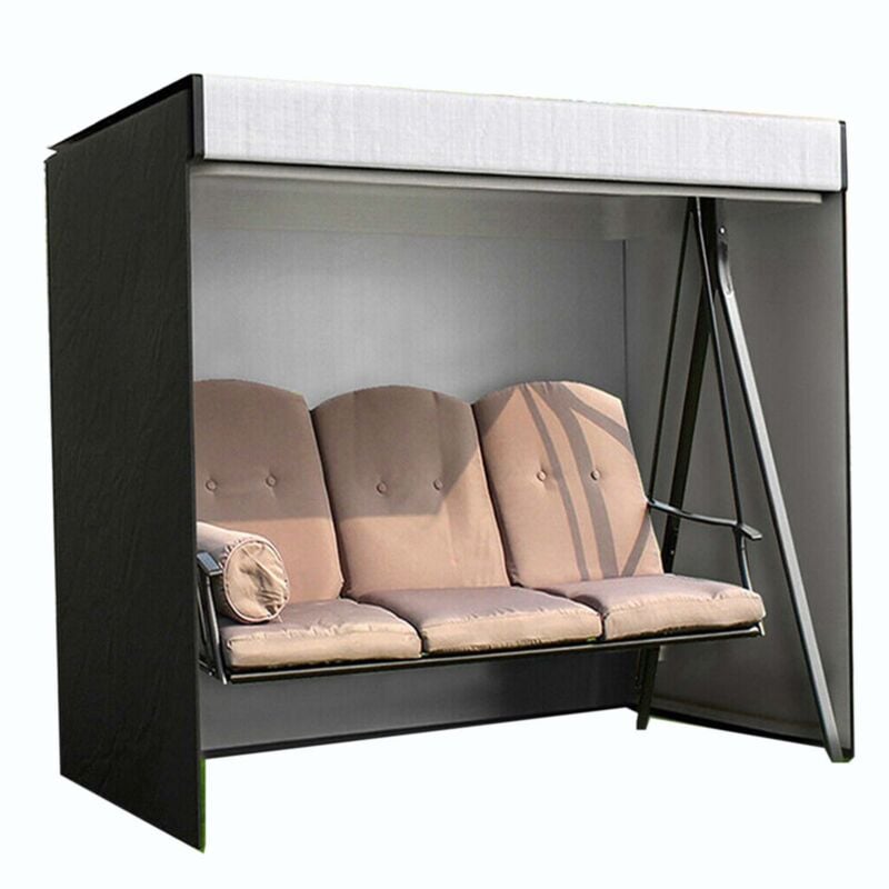 Pokrowiec na meble ogrodowe, pokrowiec na huśtawkę, wodoodporny i odporny na słońce pokrowiec ochronny 210D, 220x170x125cm