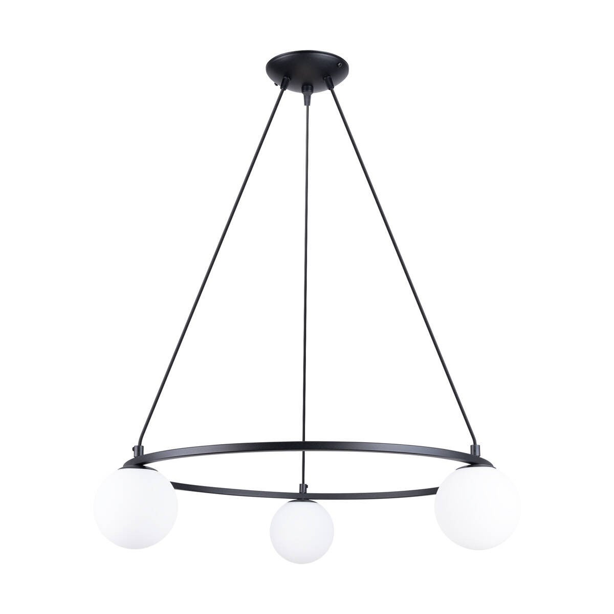 Lampa wisząca Yoli czarna 3xG9x8W wym: 98 x 65 x 65 cm metal Sollux Lighting