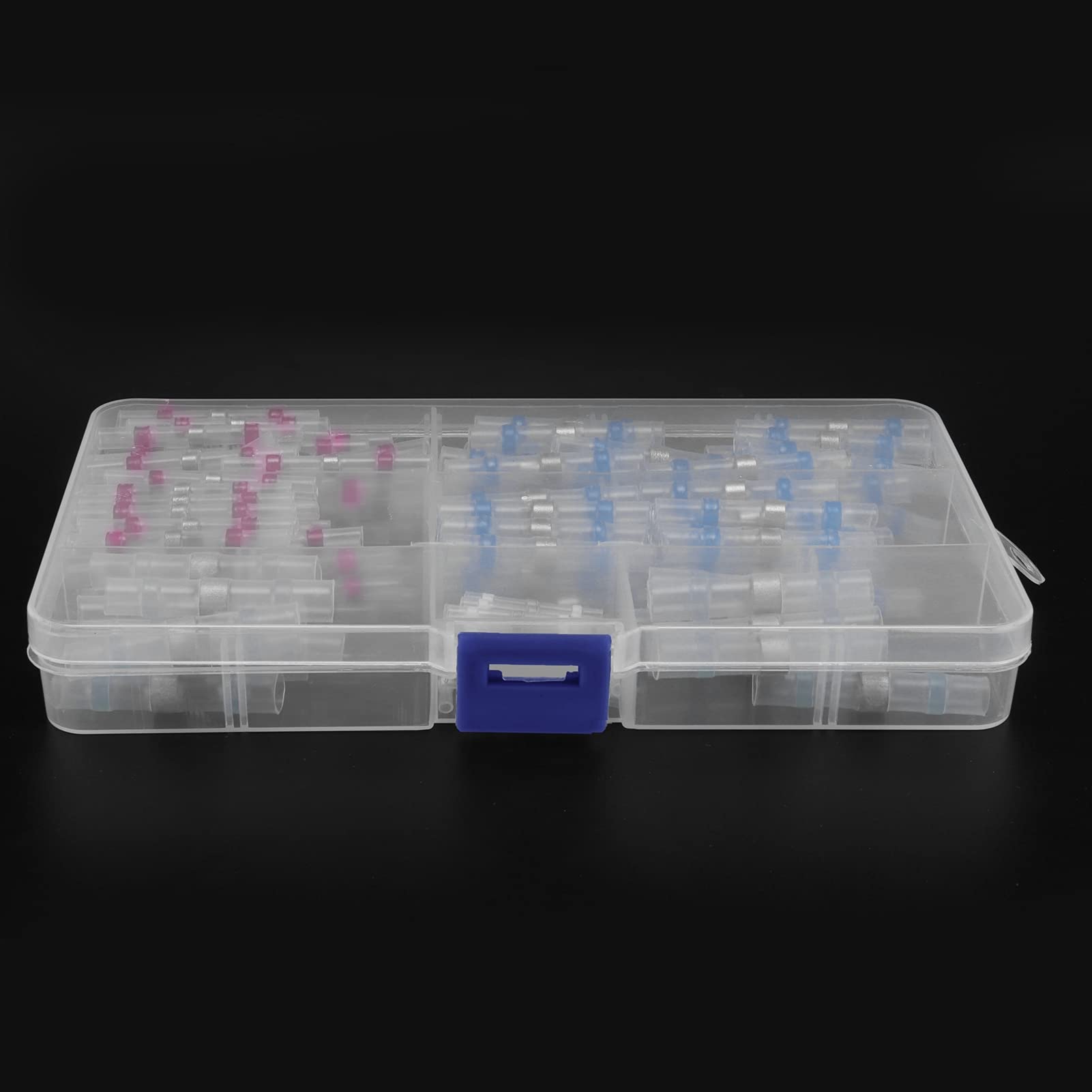 Connettori termorestringenti terminali ad anello per saldatura a crimpare per cavi elettrici impermeabili isolati (150 pezzi in scatola) - 5