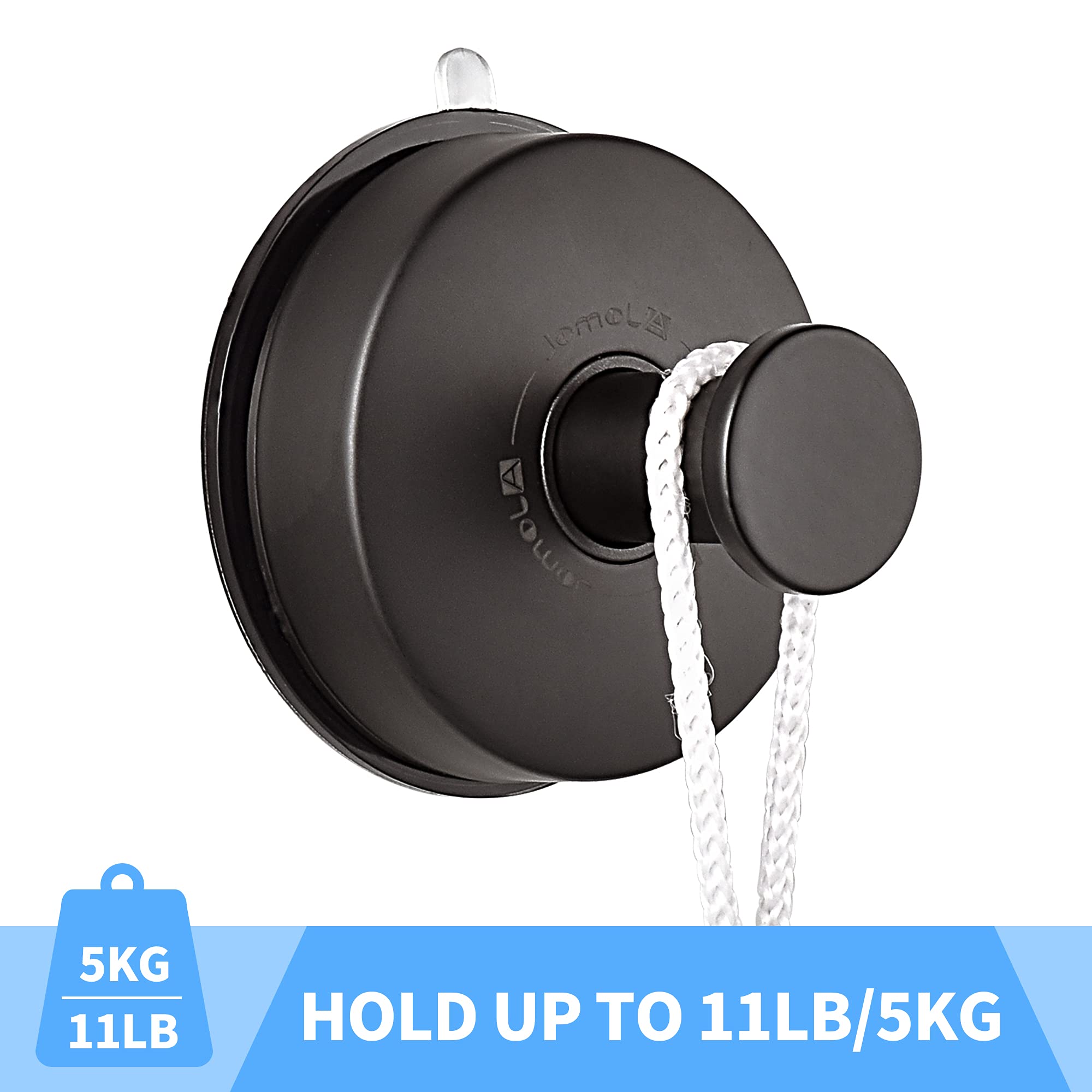 Set 4 Ganci A Ventosa Extra Resistenti YUNISS | Portata 3 Kg | Trasparenti, Impermeabili E Riutilizzabili | Senza Fori Per Bagno, Cucina, Vetro E Porte