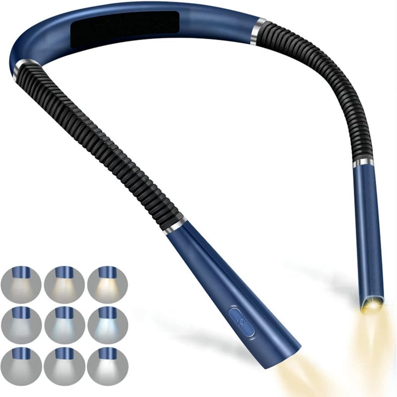 Lampka do czytania z możliwością ładowania, lampka do czytania w łóżku, 3 kolory i 3 regulowane poziomy jasności, długa żywotność