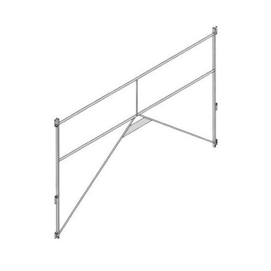 ALTRAD - Garde-corps sécurité au montage 3m - gamme échafaudage multidirectionnel - MULTIVIT+ 1&2- Réf: N1738