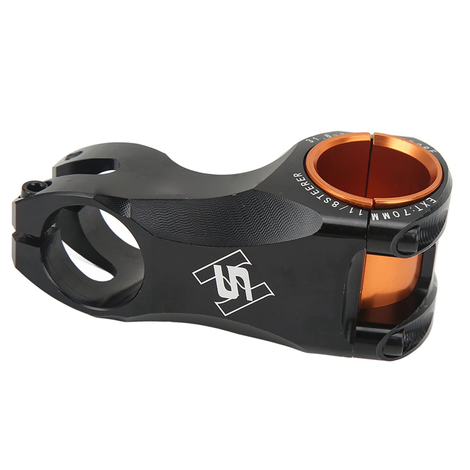 70 mm ultralekki mostek rowerowy 17 stopni do kierownicy roweru szosowego i górskiego, stop aluminium, antypoślizgowy i odporny na zużycie