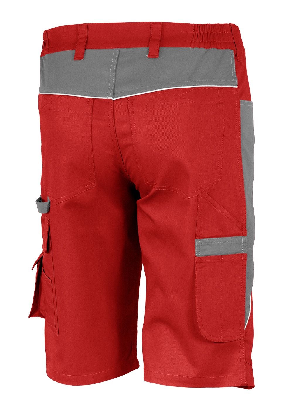 Qualitex - PROfessionals Shorts résistant en tissu renforcé de fibres - rouge/gris - size 64 - Unisex - Pantalon de travail court á 10 poche - 2