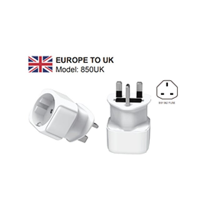 Adaptateur voyage France/UE vers Angleterre/UK - Zenitech