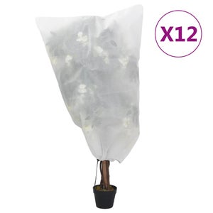 JMORCO Coperture per piante da giardino in pile antigelo, protezione dal gelo, arbusti per l'inverno, copertura per alberi con coulisse, coperte antigelo per piante e arbusti (giallo, 120 x 180 cm
