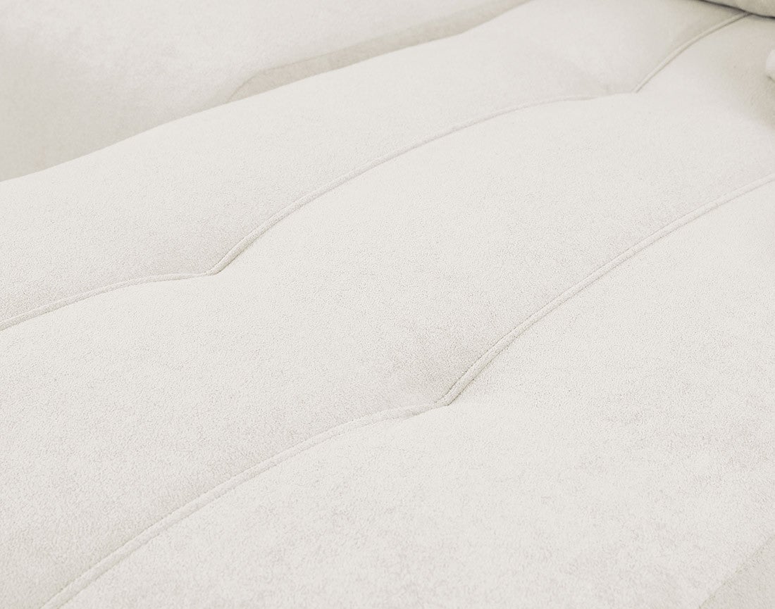 Canapé d'angle convertible 4 places en tissu beige - NICOLE - Best Mobilier - 5