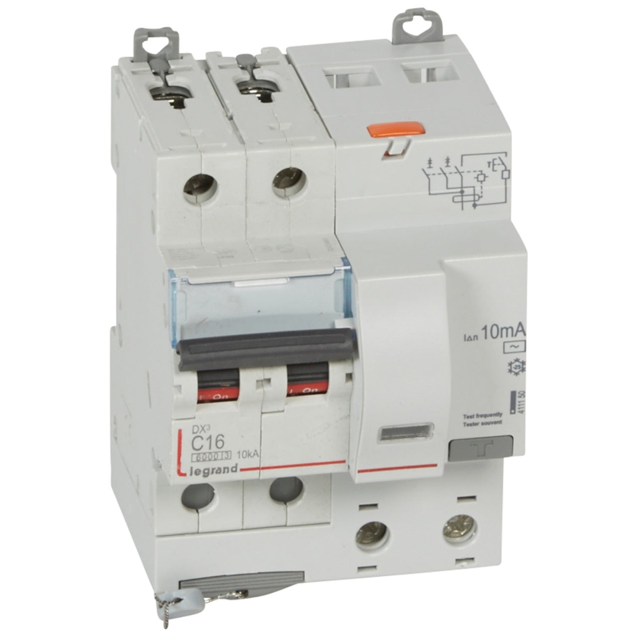 Disjoncteur Différentiel Legrand 16A Courbe C Type AC 30mA - Réf 07852