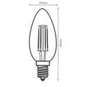 NETTLIFE Pack De 10 Ampoules LED E14 : Lampe Bougie Blanc Chaud De 4W 2700k A Filament Edison C35 Retro Vintage En Verre Economie Non Dimmable 92564551 NETTLIFE Pack De 10 Ampoules LED E14 : Lampe Bougie Blanc Chaud De 4W 2700k A Filament Edison C35 Retro Vintage En Verre Economie Non Dimmable 92564551
