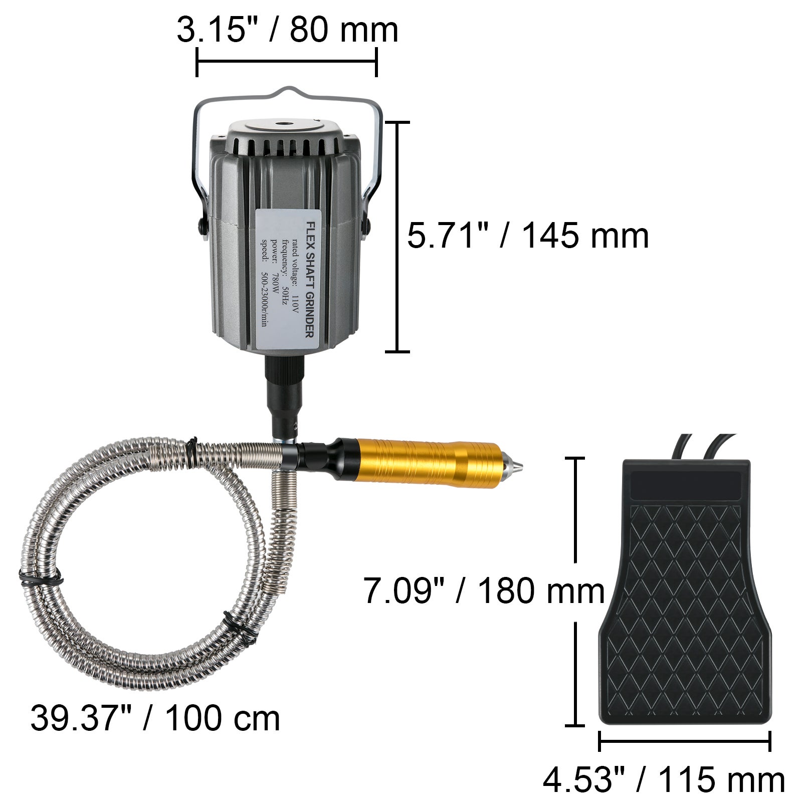 Albero Flessibile Per Utensili Rotativi - Prolunga Flessibile 3.2mm Per Dremel E Smerigliatrici - Foto 6