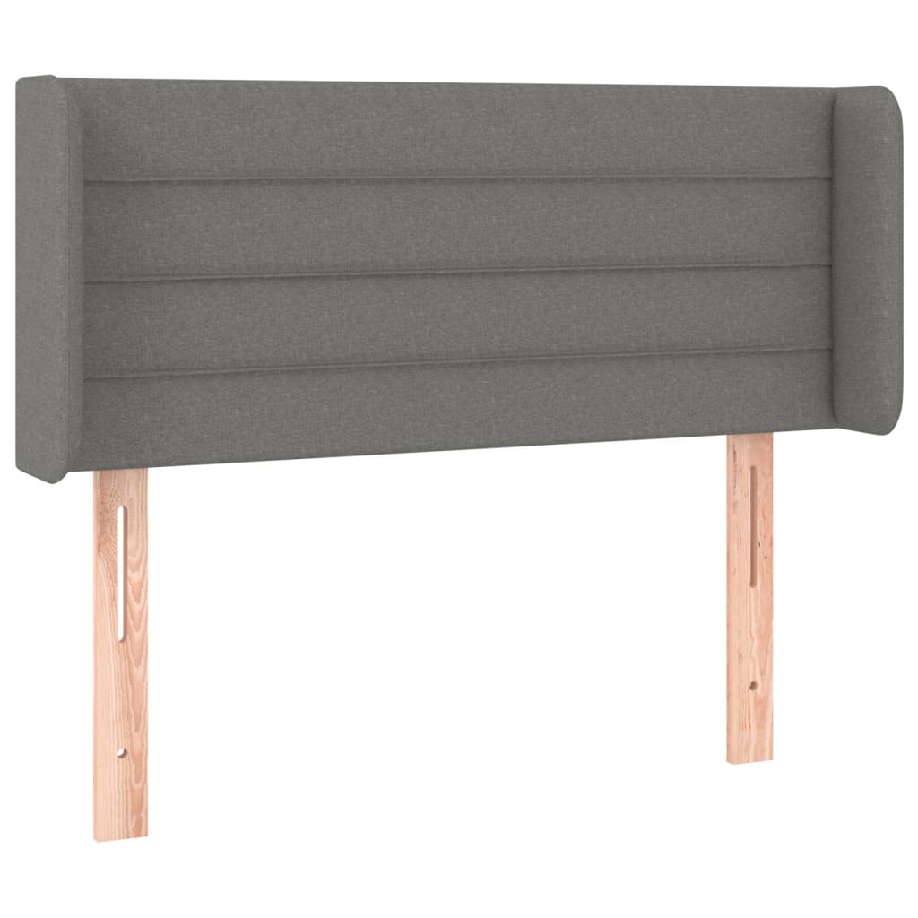 Tête de lit à LED Gris foncé 93x16x78-88 Tissu - 3