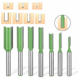 Set 6 Frese Dritte In Carburo Di Tungsteno 1/4" – Larghezze 6–19 Mm, Per Legno E MDF