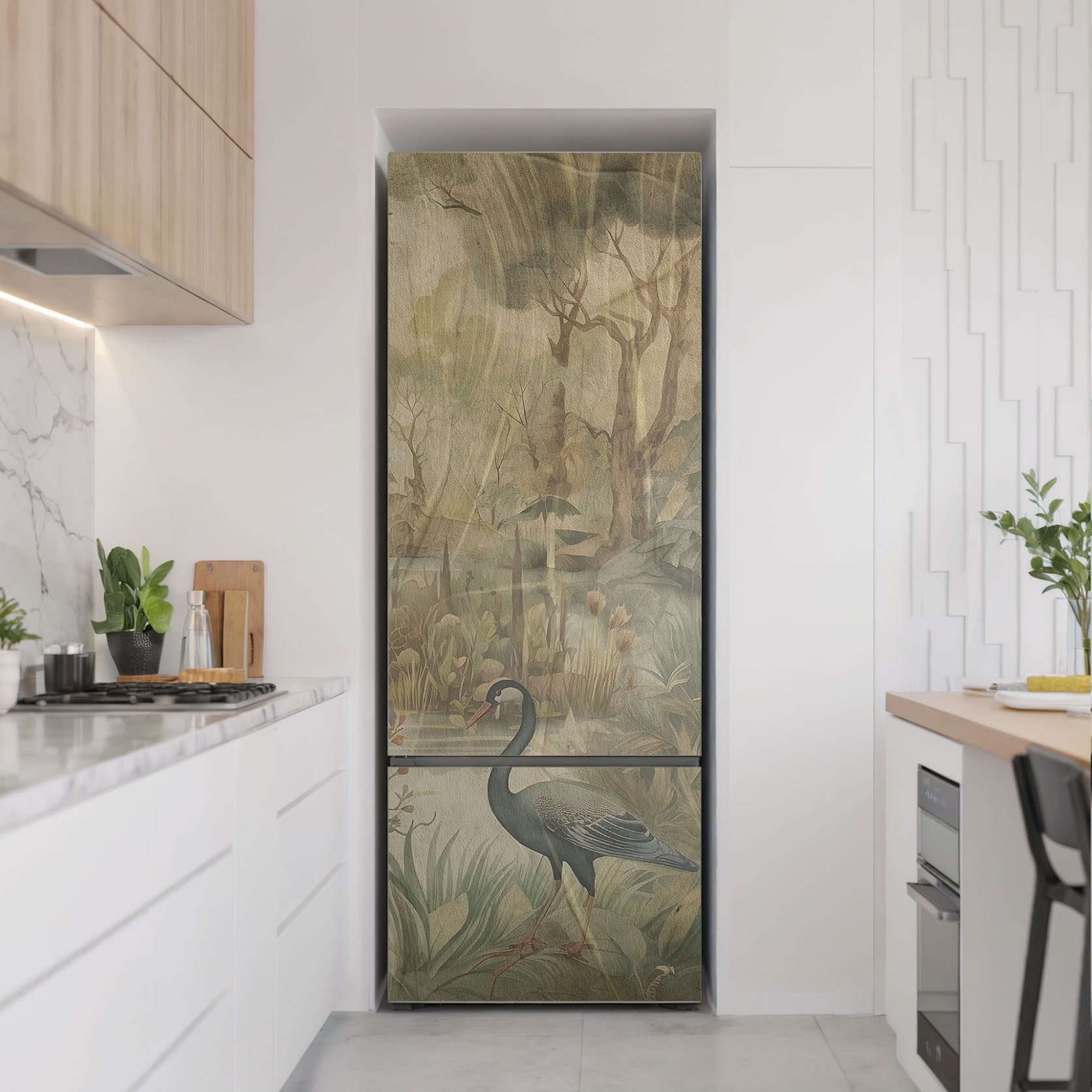 JAROGRAF Tapis Magnétique Réfrigérateur 60 X 190 Cm – Personnalisable Avec 30 Designs, Protection & Déco Magnétique Ultra Facile