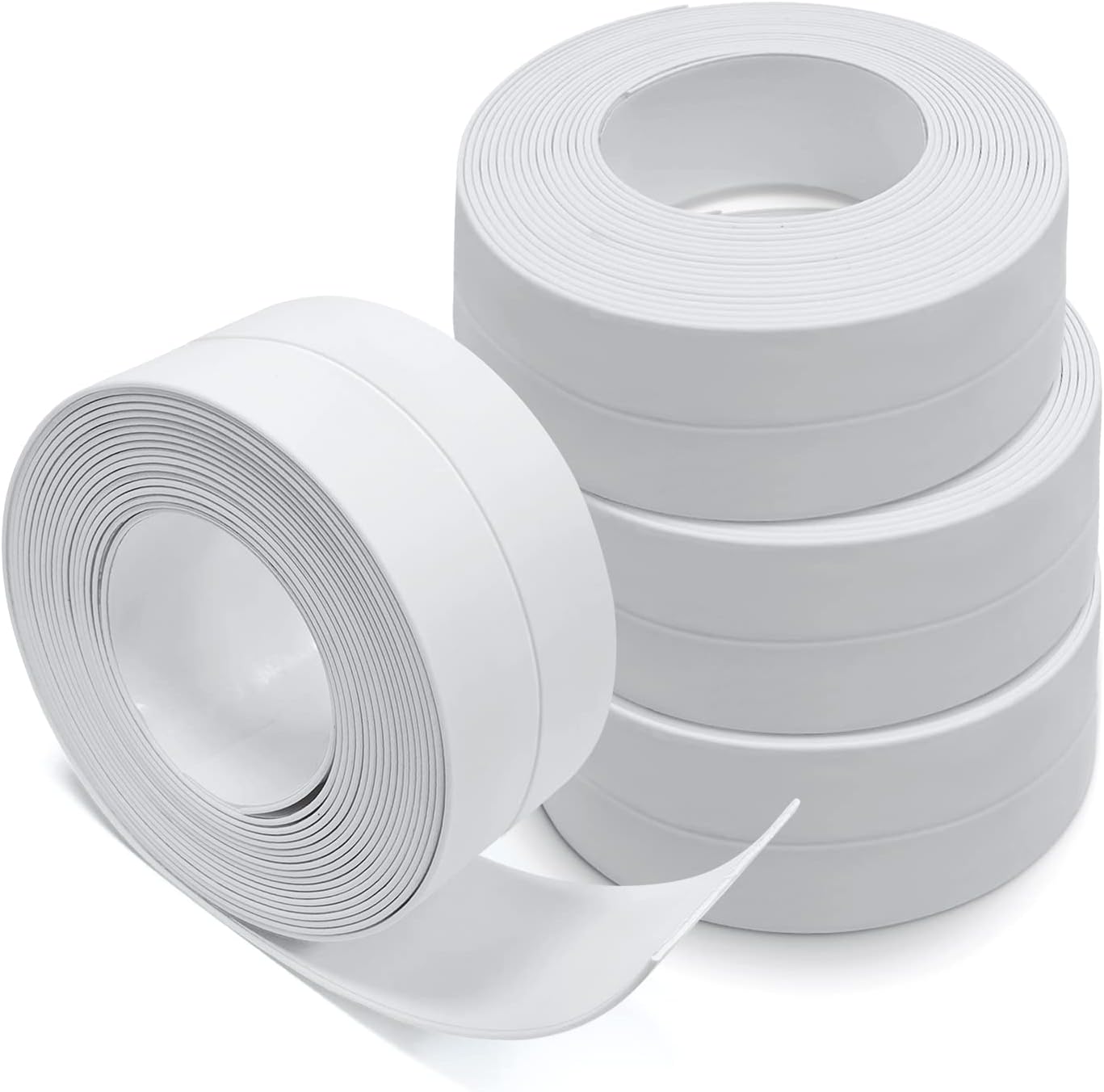 Taśma uszczelniająca PVC w rolkach, taśma klejąca, do zlewu kuchennego, toalety, wanny, narożnika ściennego, płytek 3.2 (biała)
