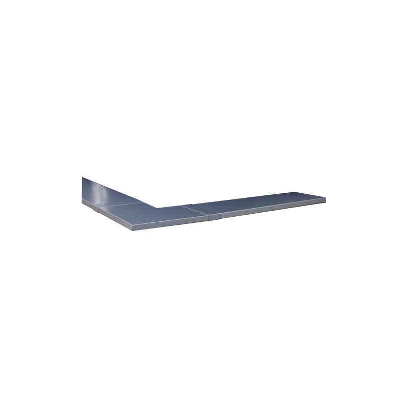 Couvertine aluminium 1 mm Noir RAL 9005 - 2 mètres - Largeur 270mm - 3