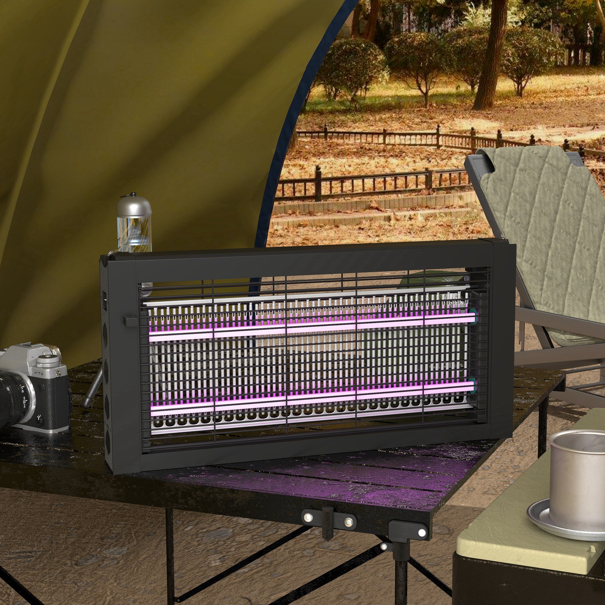 Lampe anti-insectes ABS HOMCOM - 9