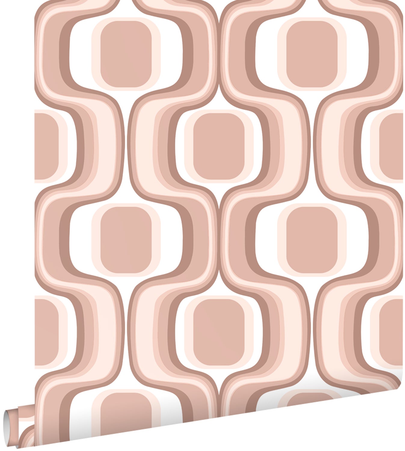 Tapeta ozdoby retro terakoty różowej - 50 x 900 cm - ESTAHOME
